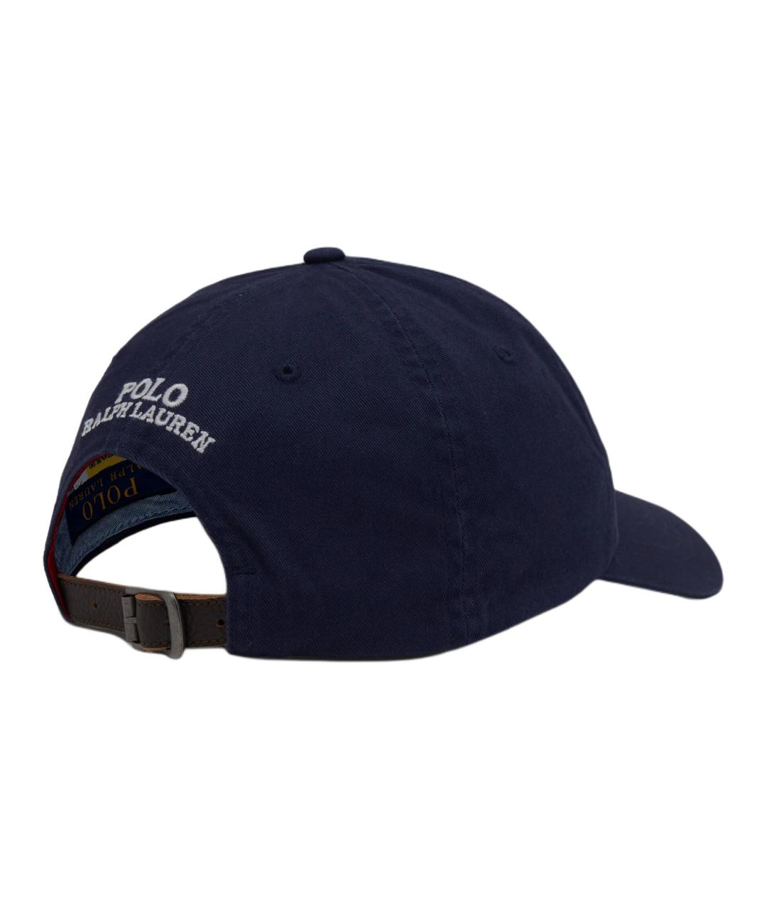 POLO RALPH LAUREN Синяя хлопковая кепка/бейсболка, фото 2