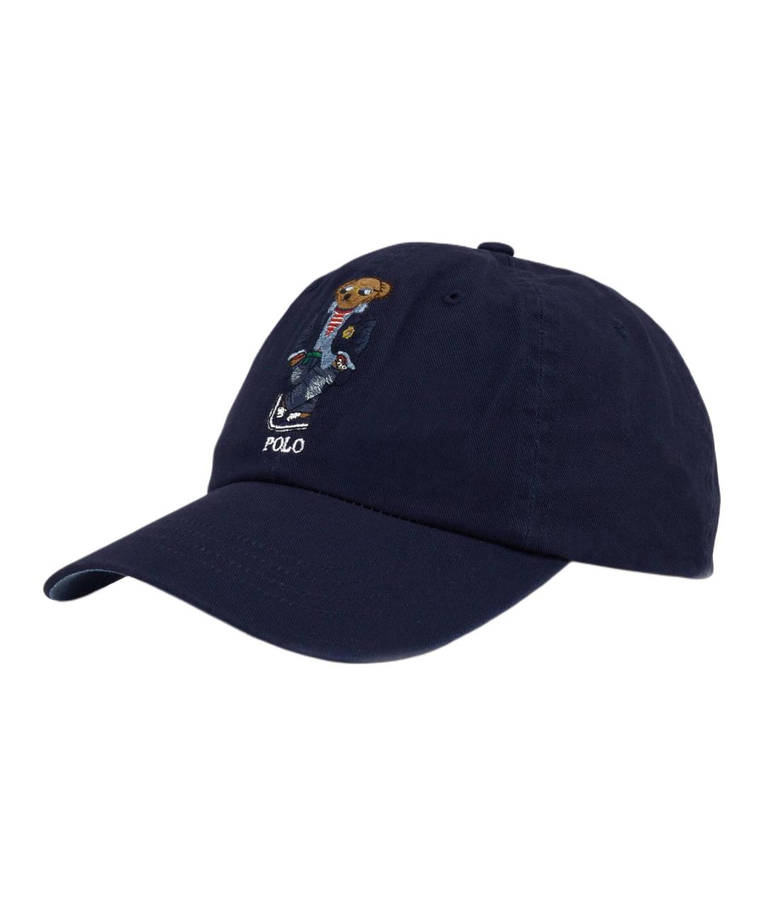 POLO RALPH LAUREN Синяя хлопковая кепка/бейсболка, фото 1