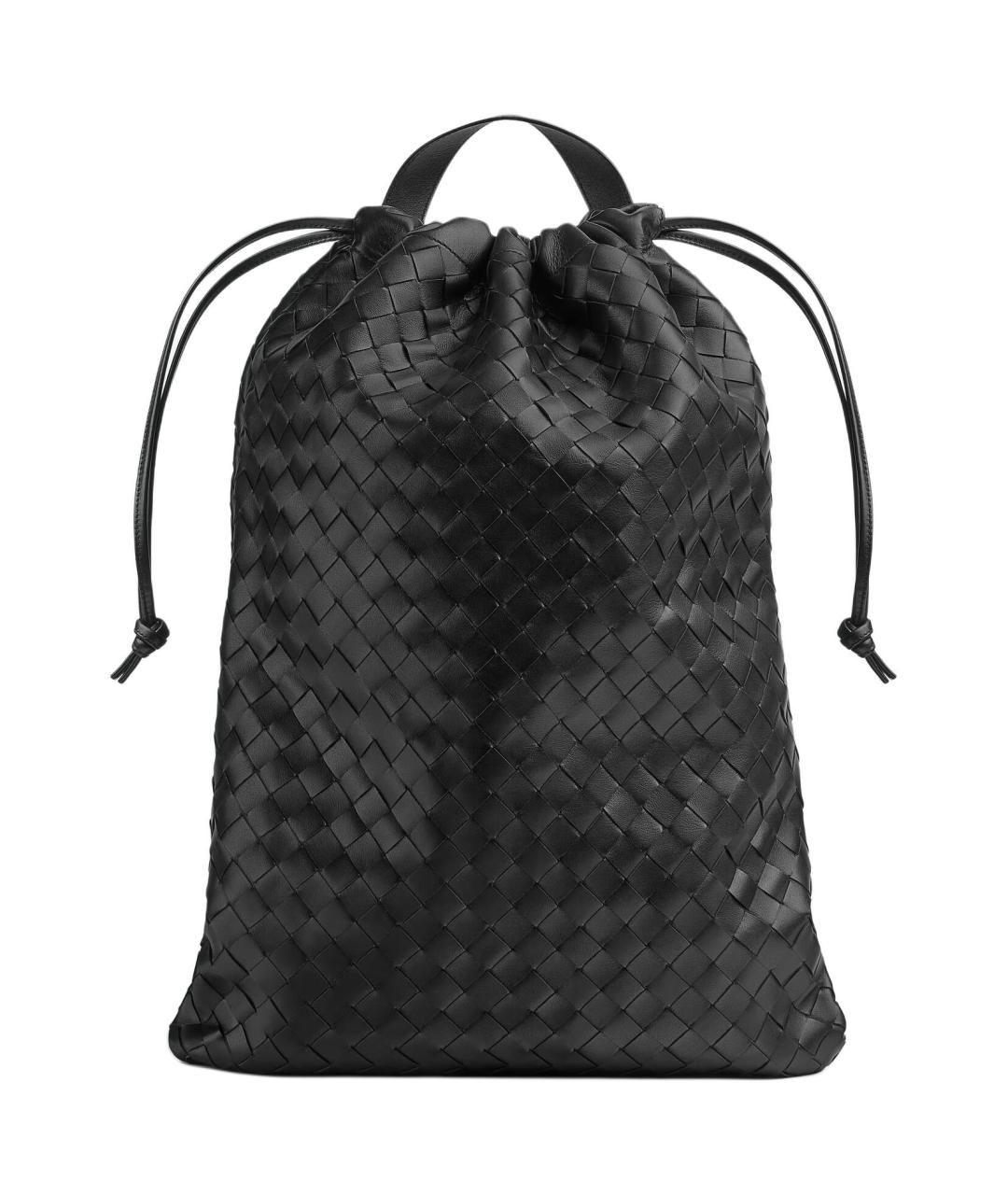 BOTTEGA VENETA Черный кожаный рюкзак, фото 1