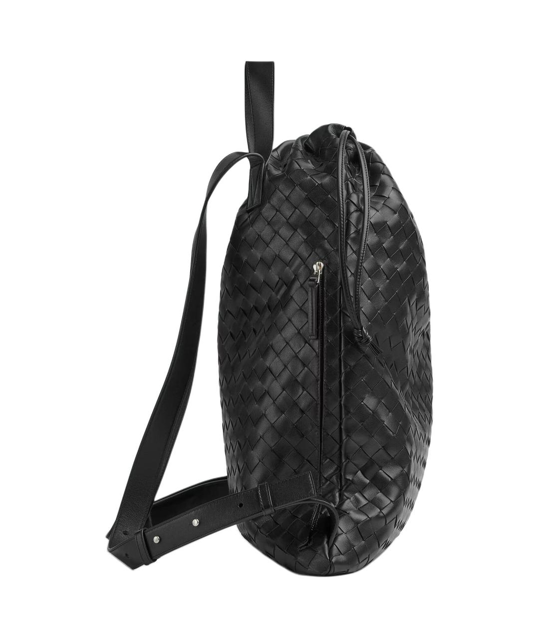 BOTTEGA VENETA Черный кожаный рюкзак, фото 2