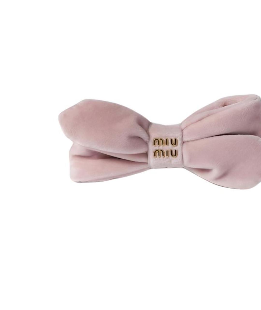 MIU MIU Розовая заколка, фото 2