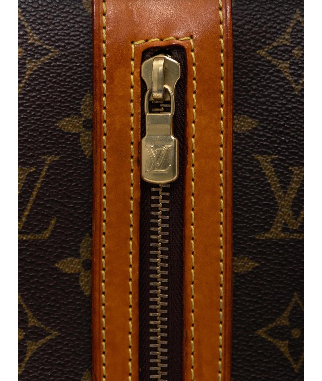 LOUIS VUITTON Коричневая кожаная юбка миди, фото 7