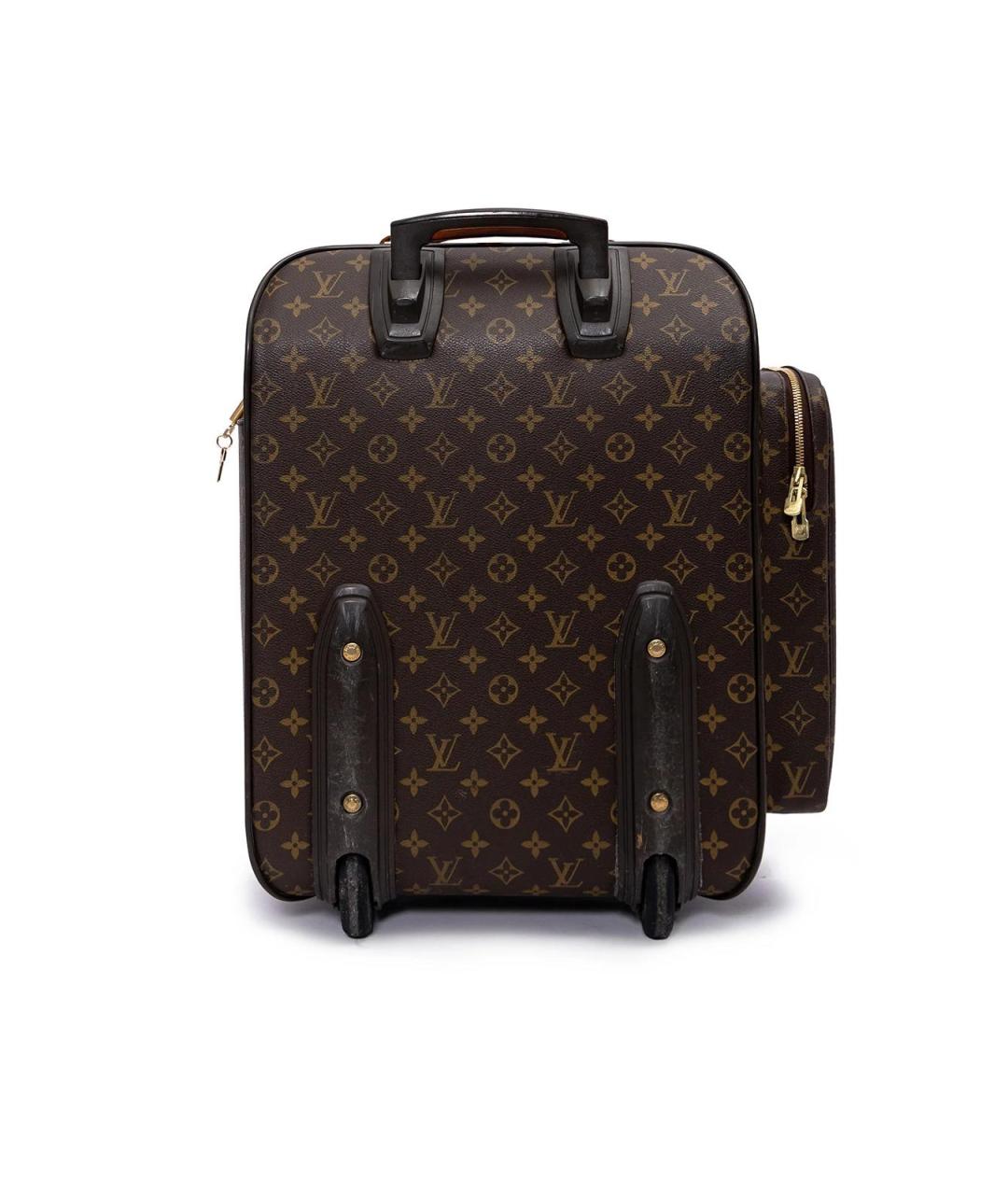 LOUIS VUITTON Коричневая кожаная юбка миди, фото 4