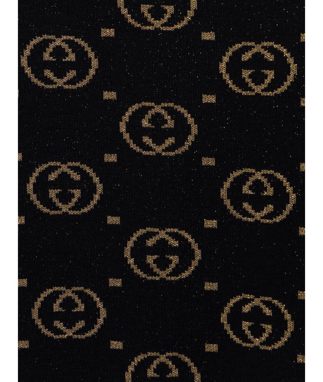 GUCCI Черная шерстяная юбка миди, фото 4