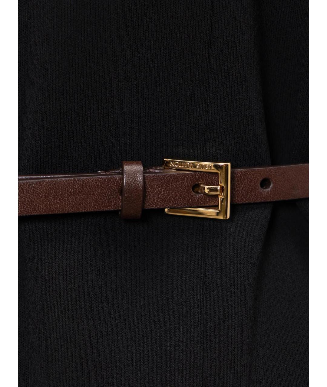 LOUIS VUITTON Черное вискозное повседневное платье, фото 3