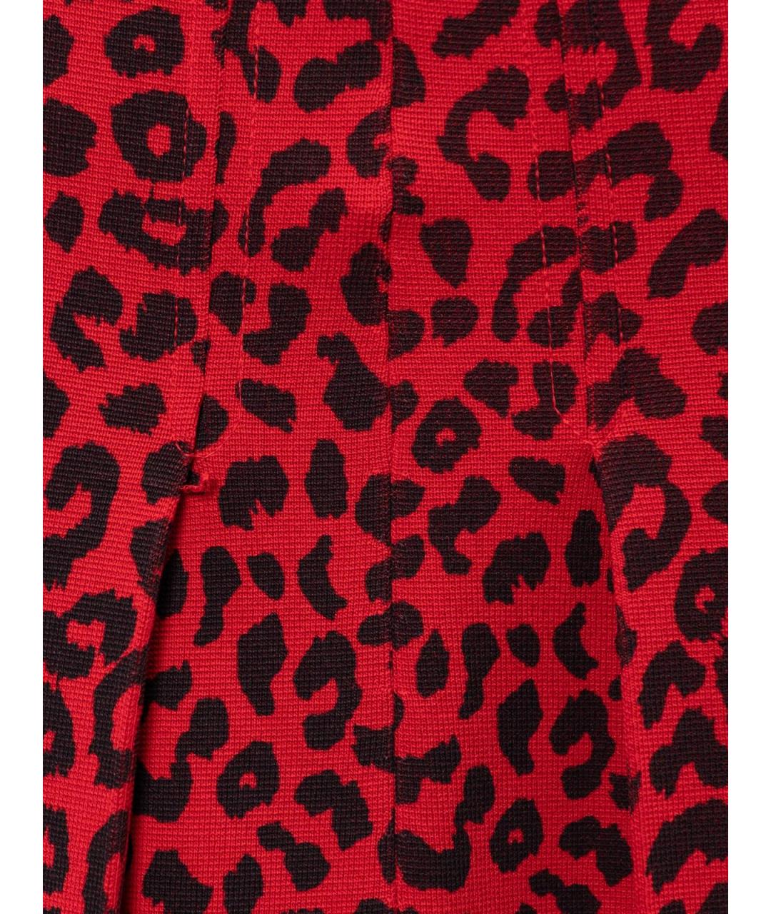 GUCCI Красная хлопковая юбка миди, фото 3