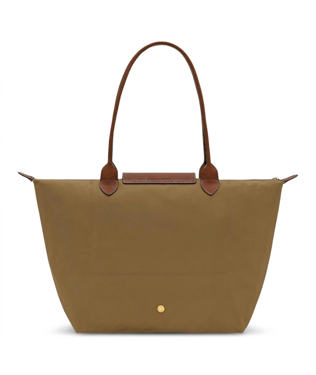 LONGCHAMP Горчичная нейлоновая сумка тоут, фото 3
