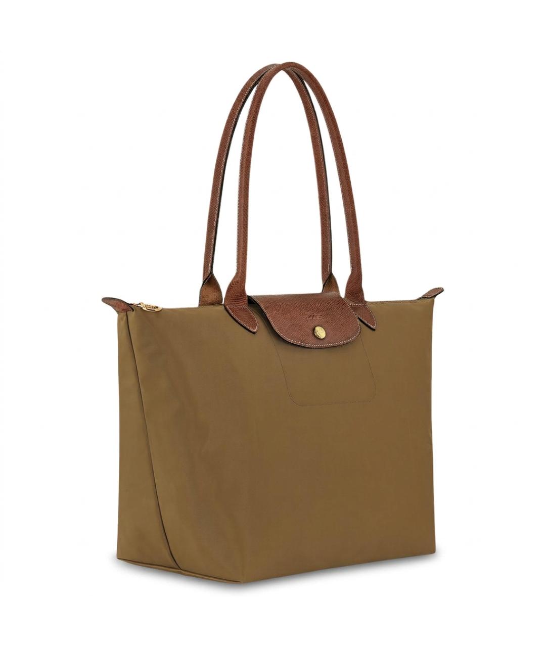 LONGCHAMP Горчичная нейлоновая сумка тоут, фото 2