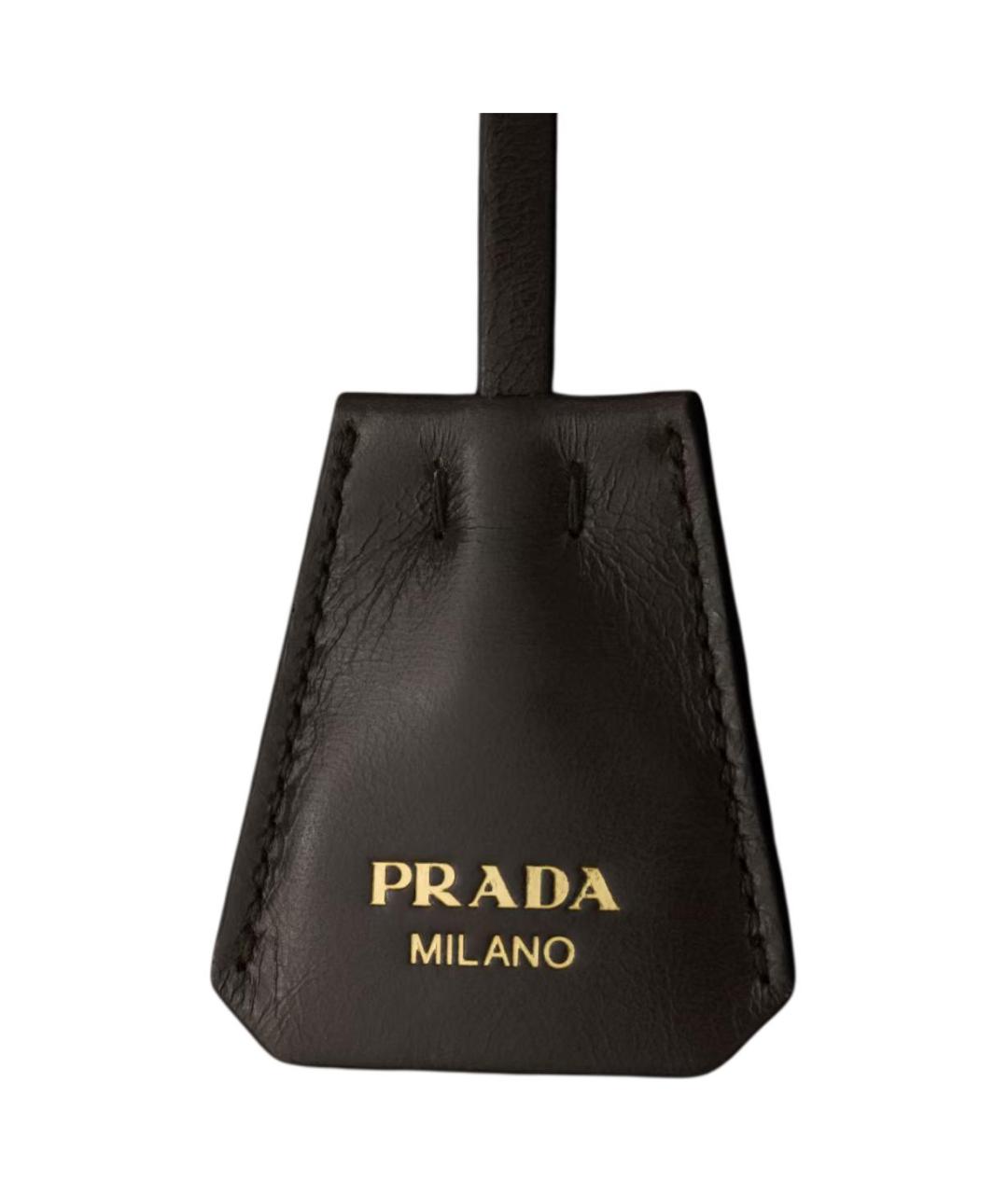 PRADA Коричневая кожаная сумка через плечо, фото 5
