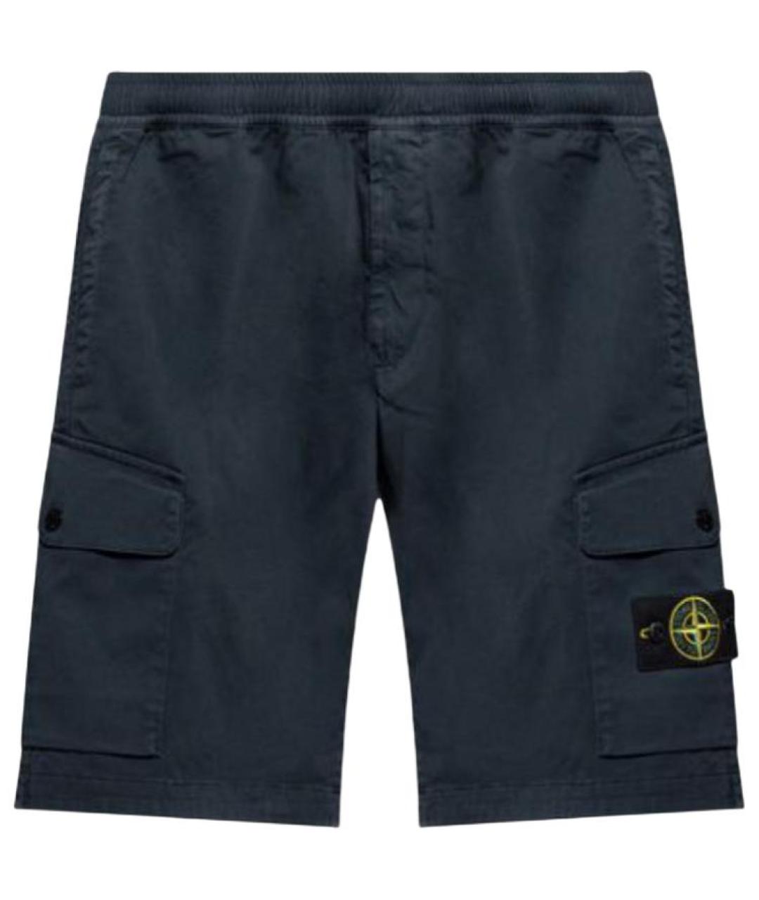 STONE ISLAND Темно-синие шорты, фото 1