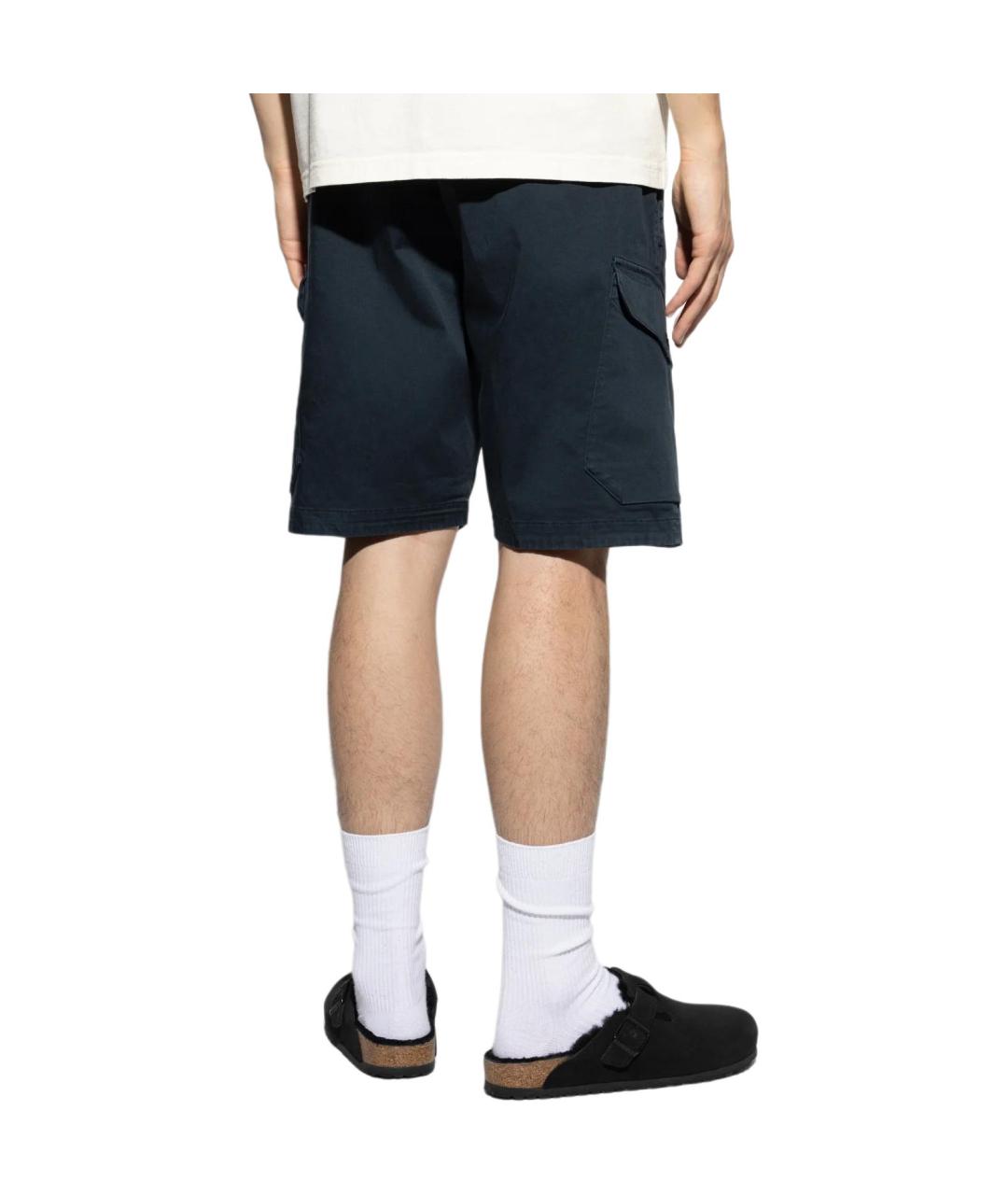 STONE ISLAND Темно-синие шорты, фото 3