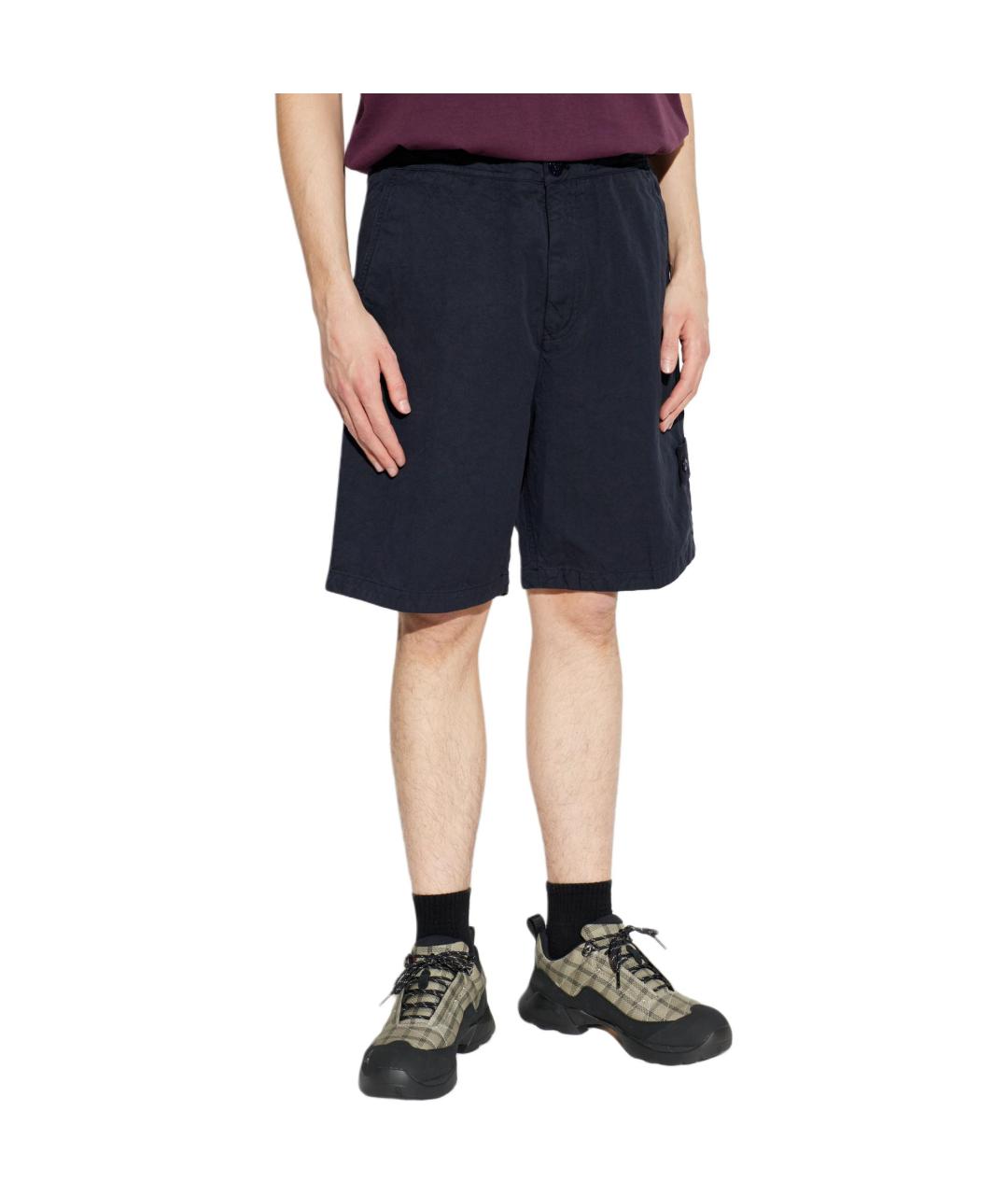 STONE ISLAND Темно-синие шорты, фото 4