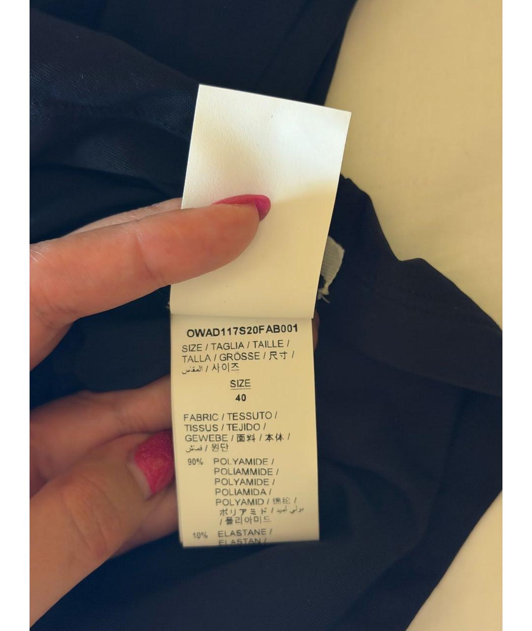 OFF-WHITE Черная полиамидовая футболка, фото 3