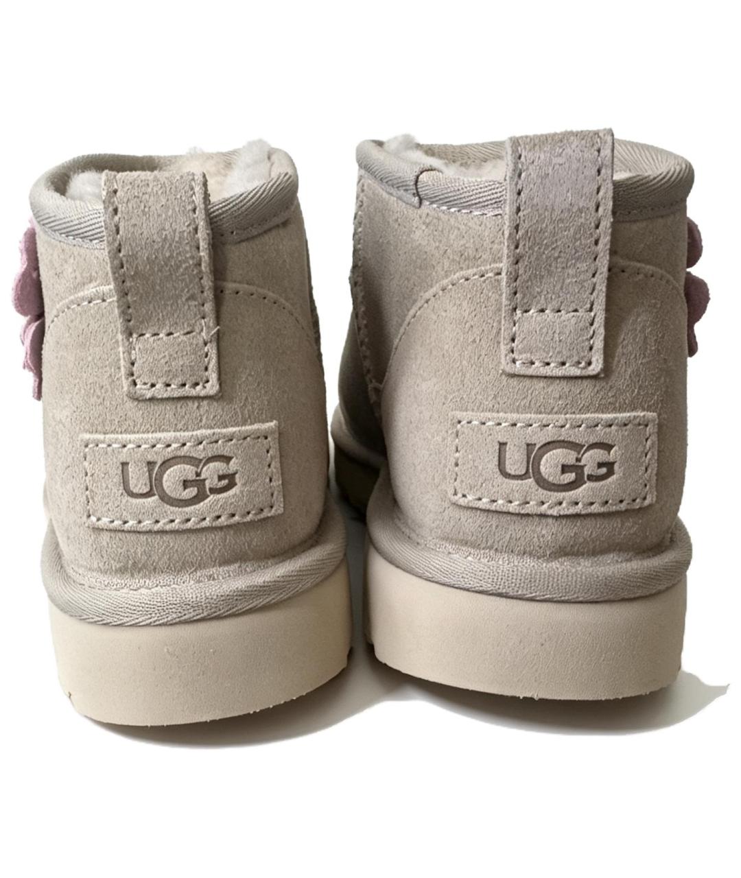 UGG Серые замшевые полусапоги, фото 4