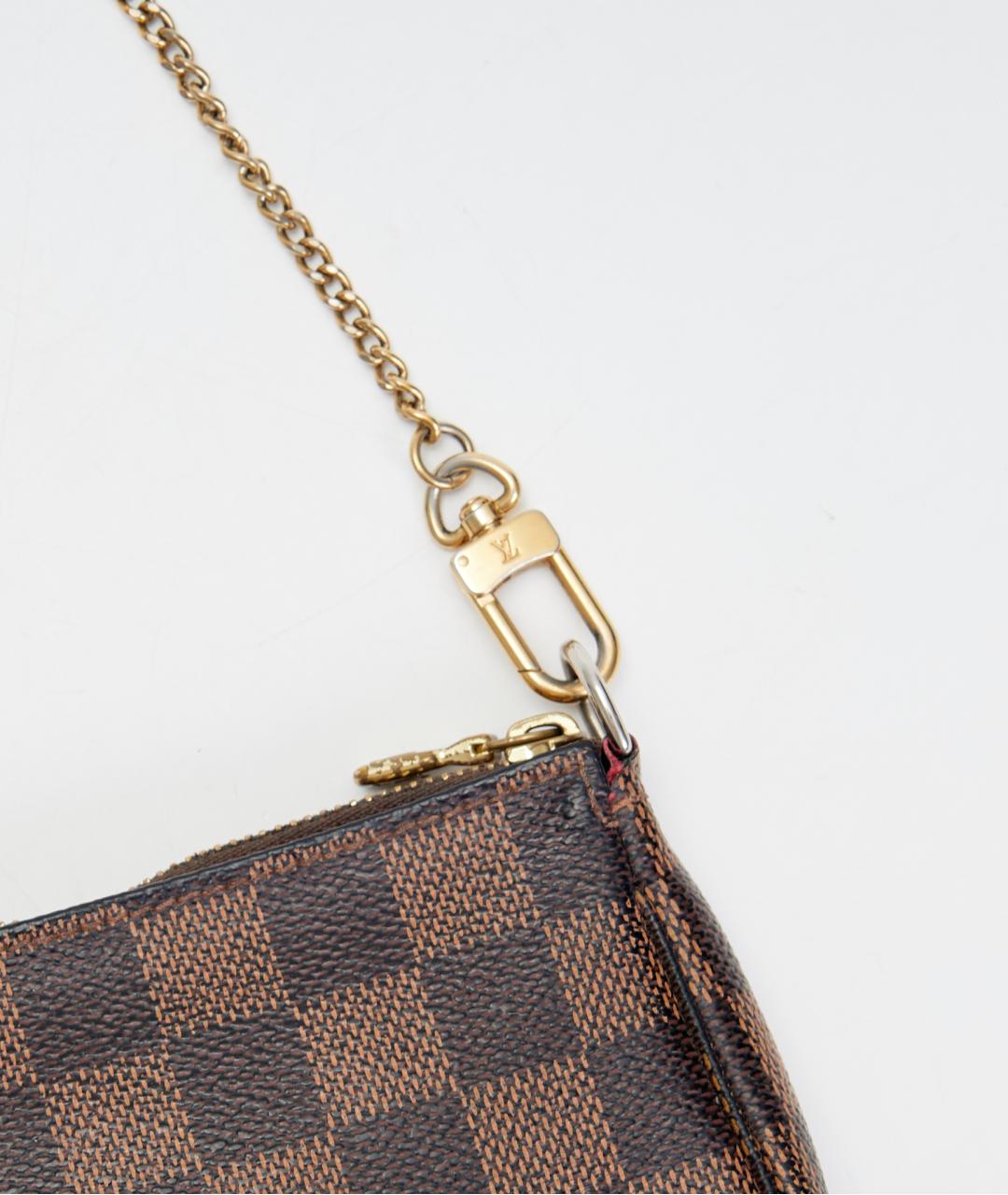 LOUIS VUITTON Коричневая сумка с короткими ручками из канвы, фото 3