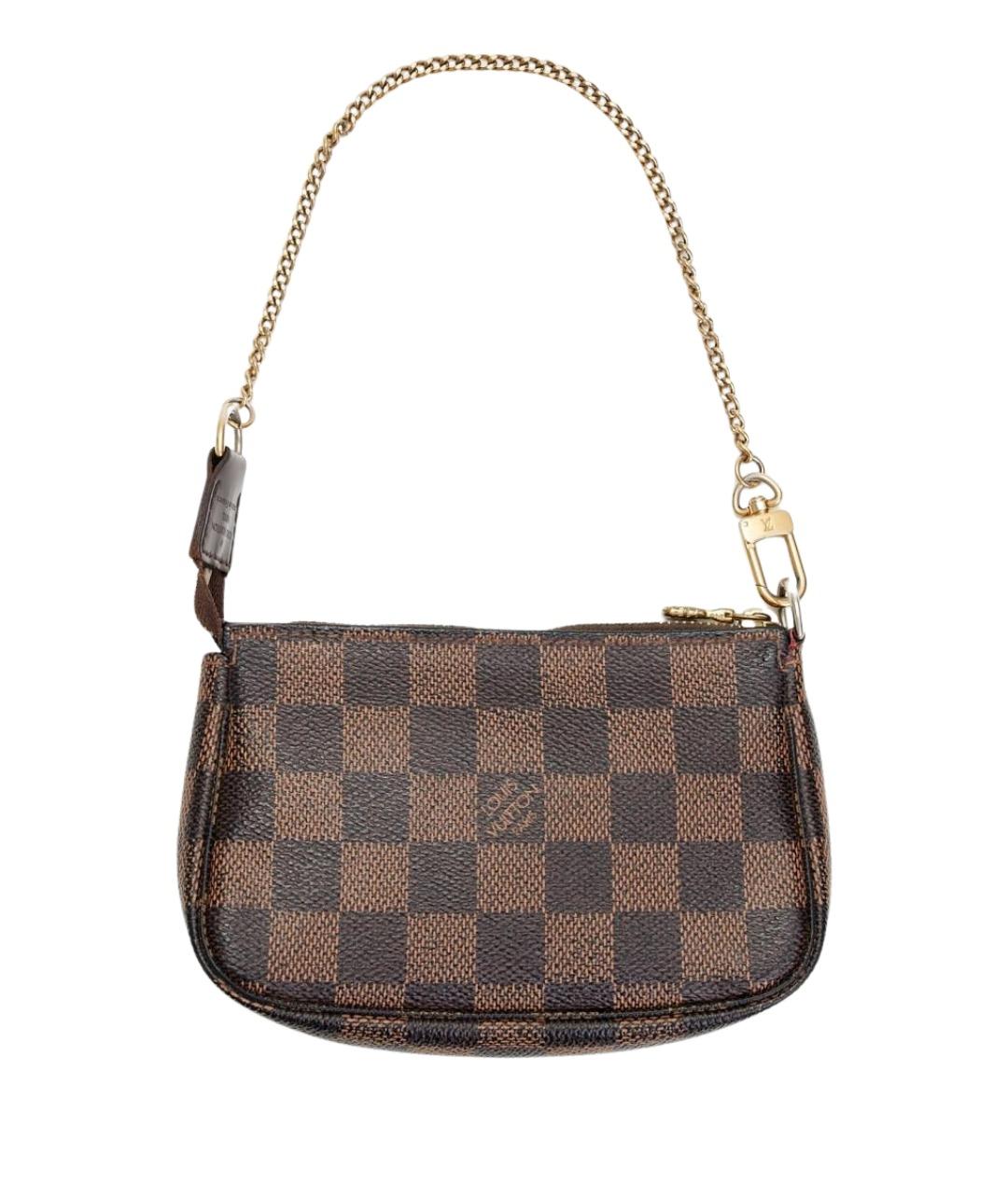 LOUIS VUITTON Коричневая сумка с короткими ручками из канвы, фото 1