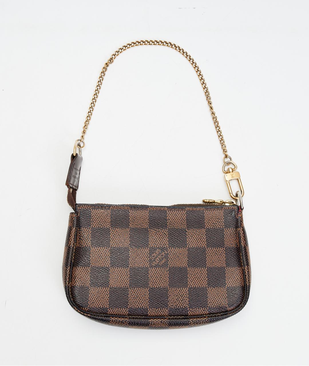 LOUIS VUITTON Коричневая сумка с короткими ручками из канвы, фото 6