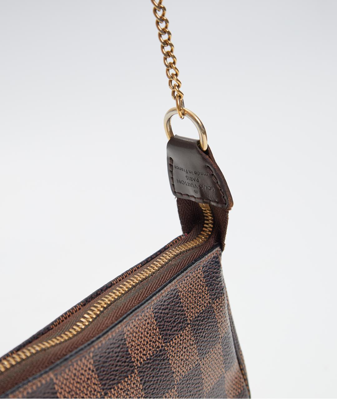 LOUIS VUITTON Коричневая сумка с короткими ручками из канвы, фото 4
