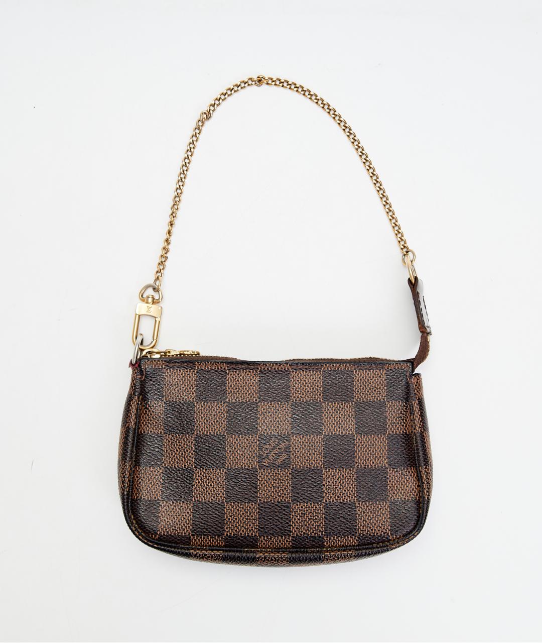 LOUIS VUITTON Коричневая сумка с короткими ручками из канвы, фото 2