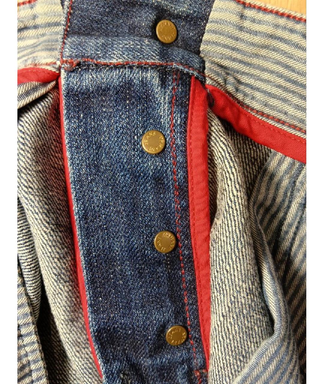ARMANI JEANS Синие хлопковые джинсы, фото 7