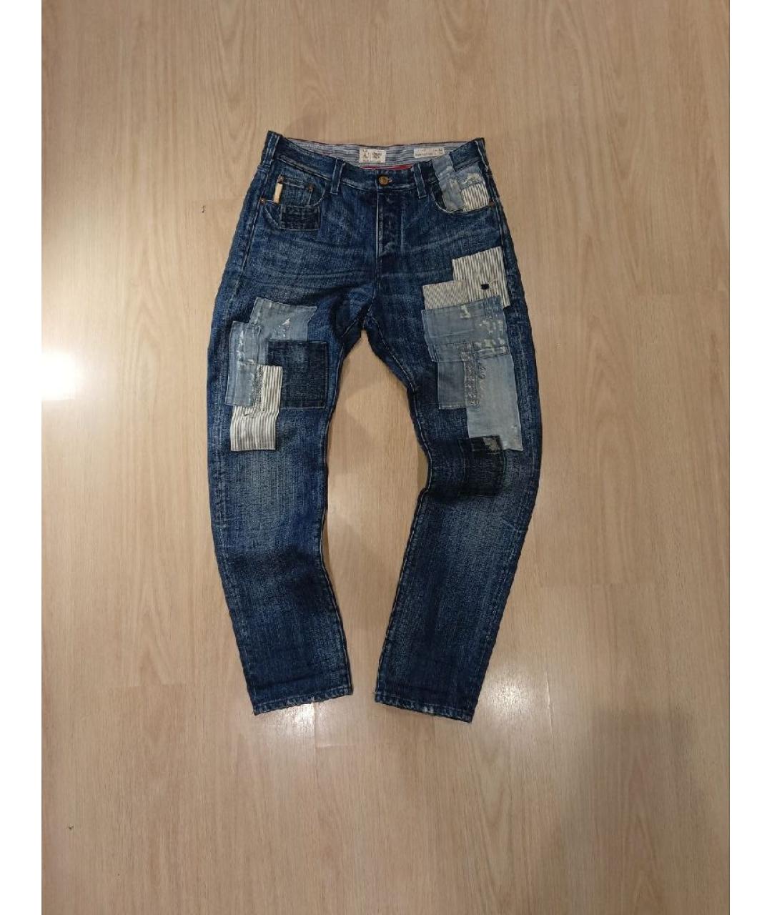 ARMANI JEANS Синие хлопковые джинсы, фото 2
