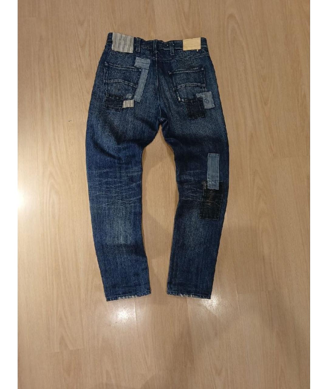 ARMANI JEANS Синие хлопковые джинсы, фото 3