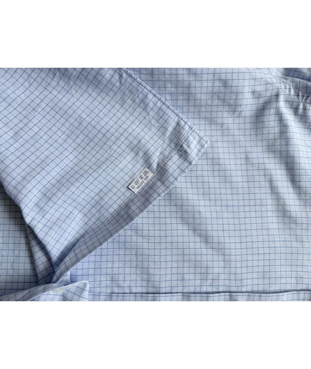 BRIONI Голубая хлопковая классическая рубашка, фото 3
