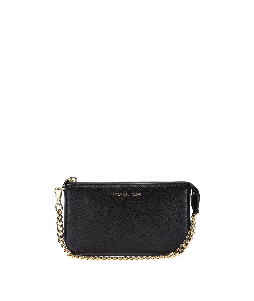 MICHAEL KORS Черный кожаный кошелек, фото 1