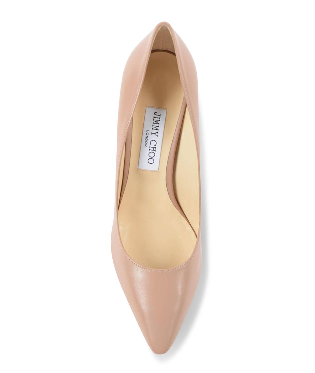 JIMMY CHOO Розовые кожаные туфли, фото 4