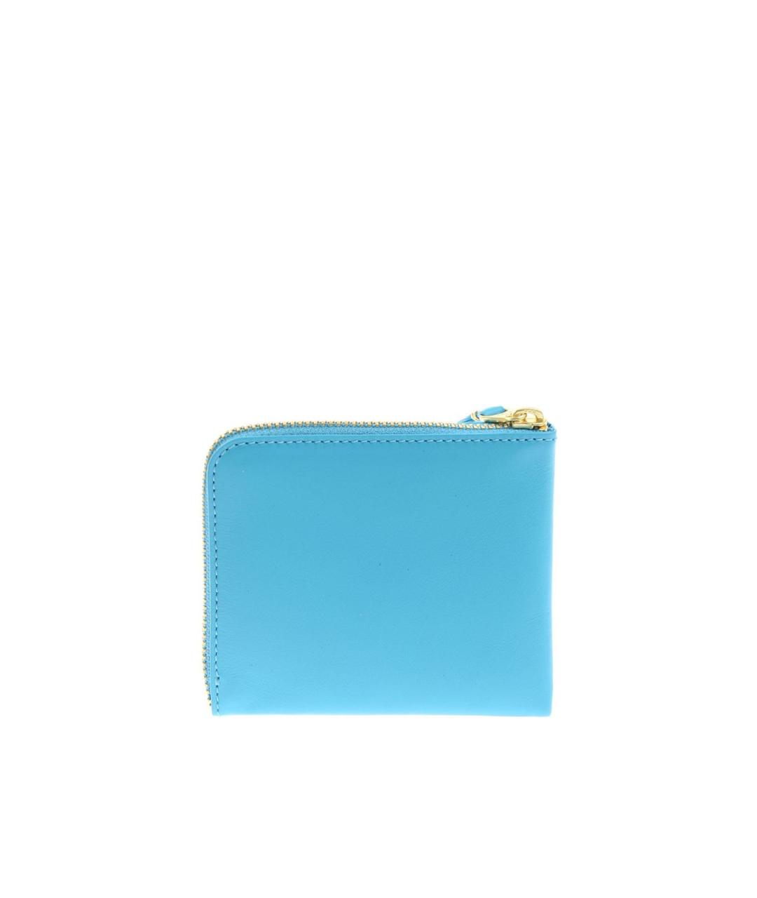 COMME DES GARÇONS WALLET Голубой кожаный кошелек, фото 3