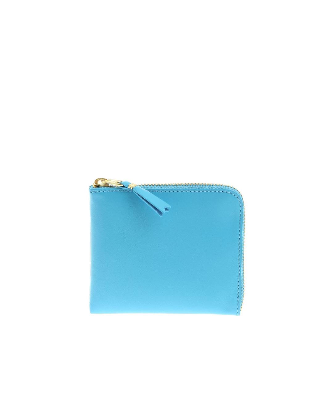 COMME DES GARÇONS WALLET Голубой кожаный кошелек, фото 1