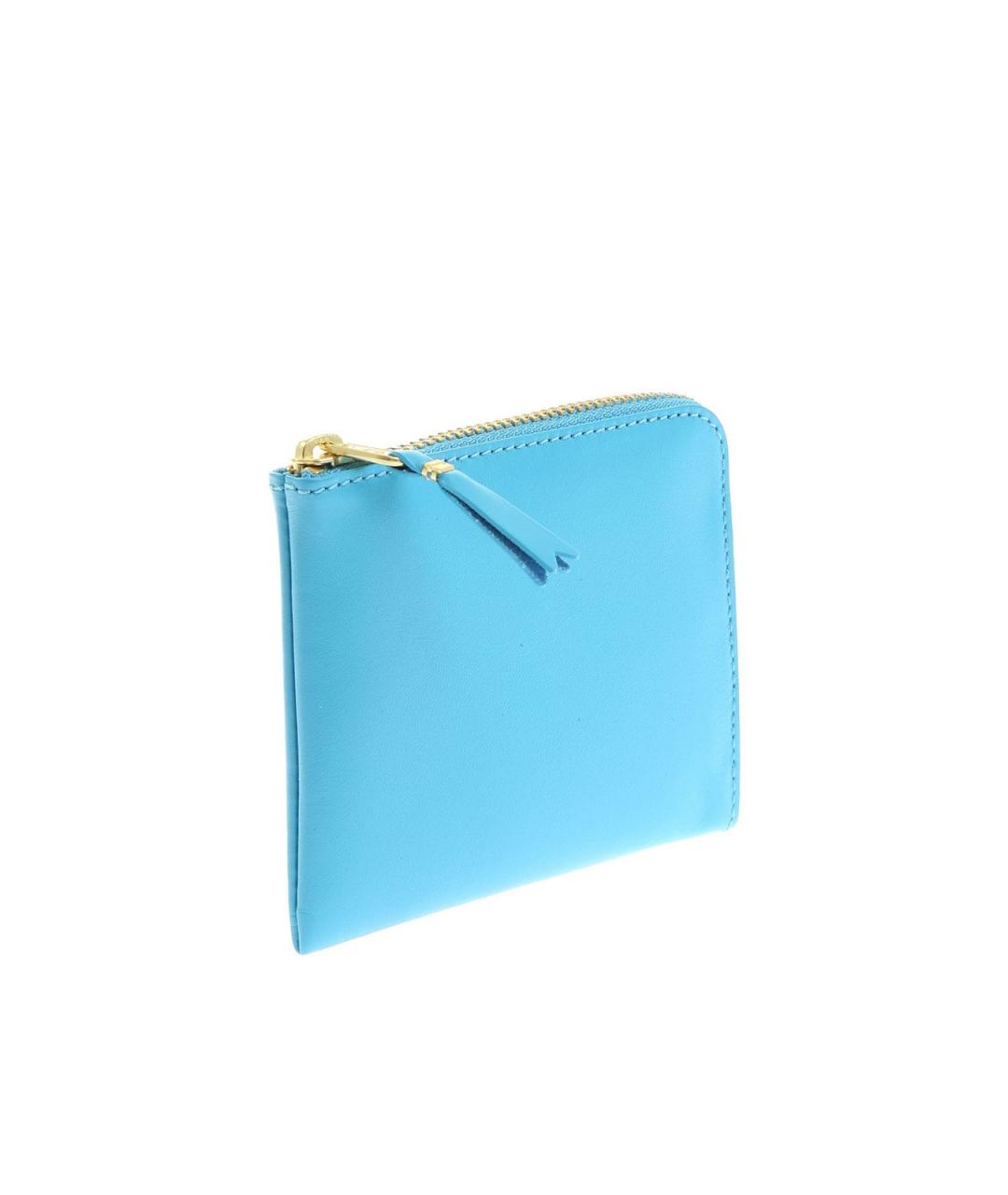 COMME DES GARÇONS WALLET Голубой кожаный кошелек, фото 2