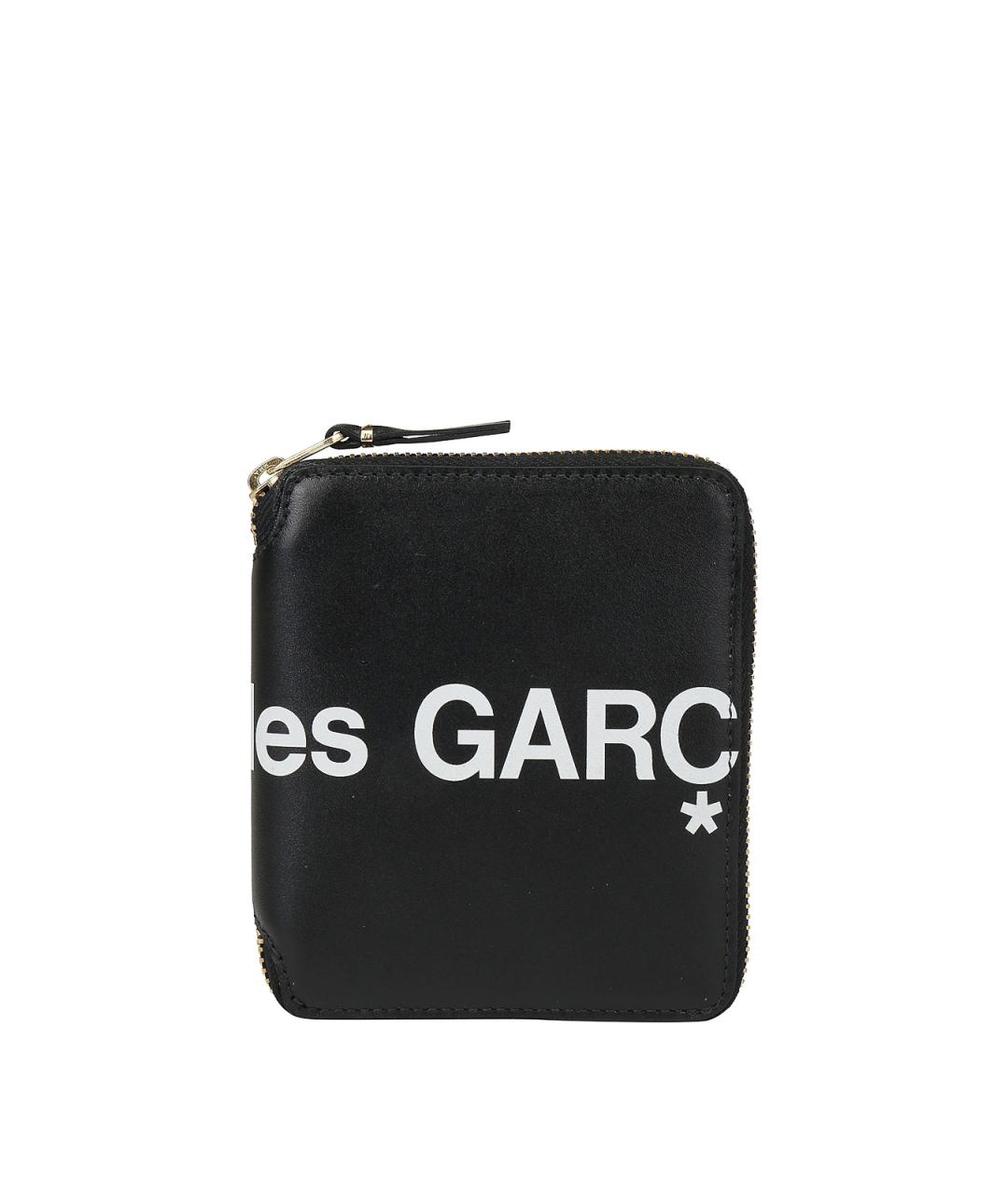 COMME DES GARÇONS Черный кожаный кошелек, фото 1