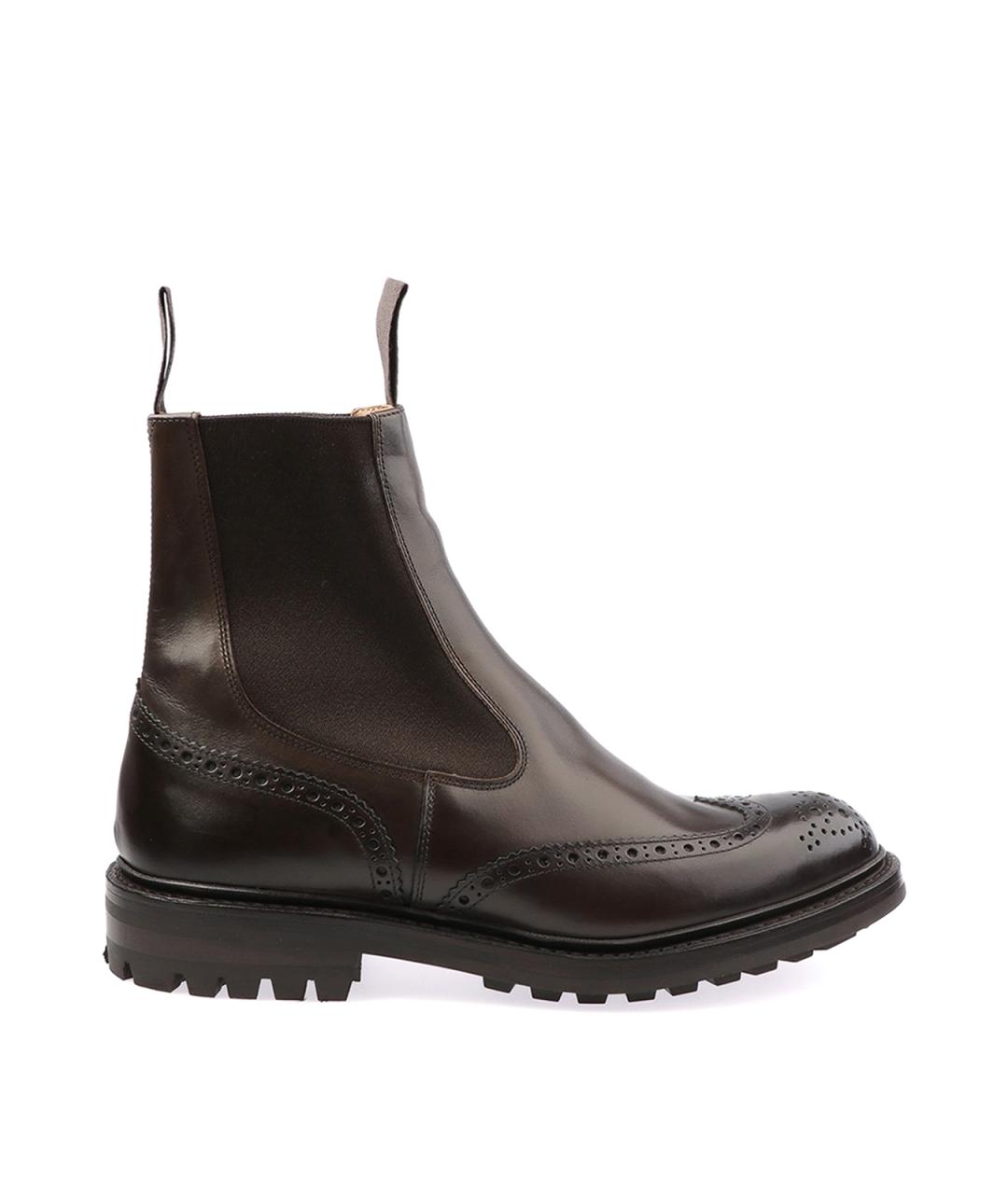 TRICKER'S Коричневые кожаные низкие ботинки, фото 1