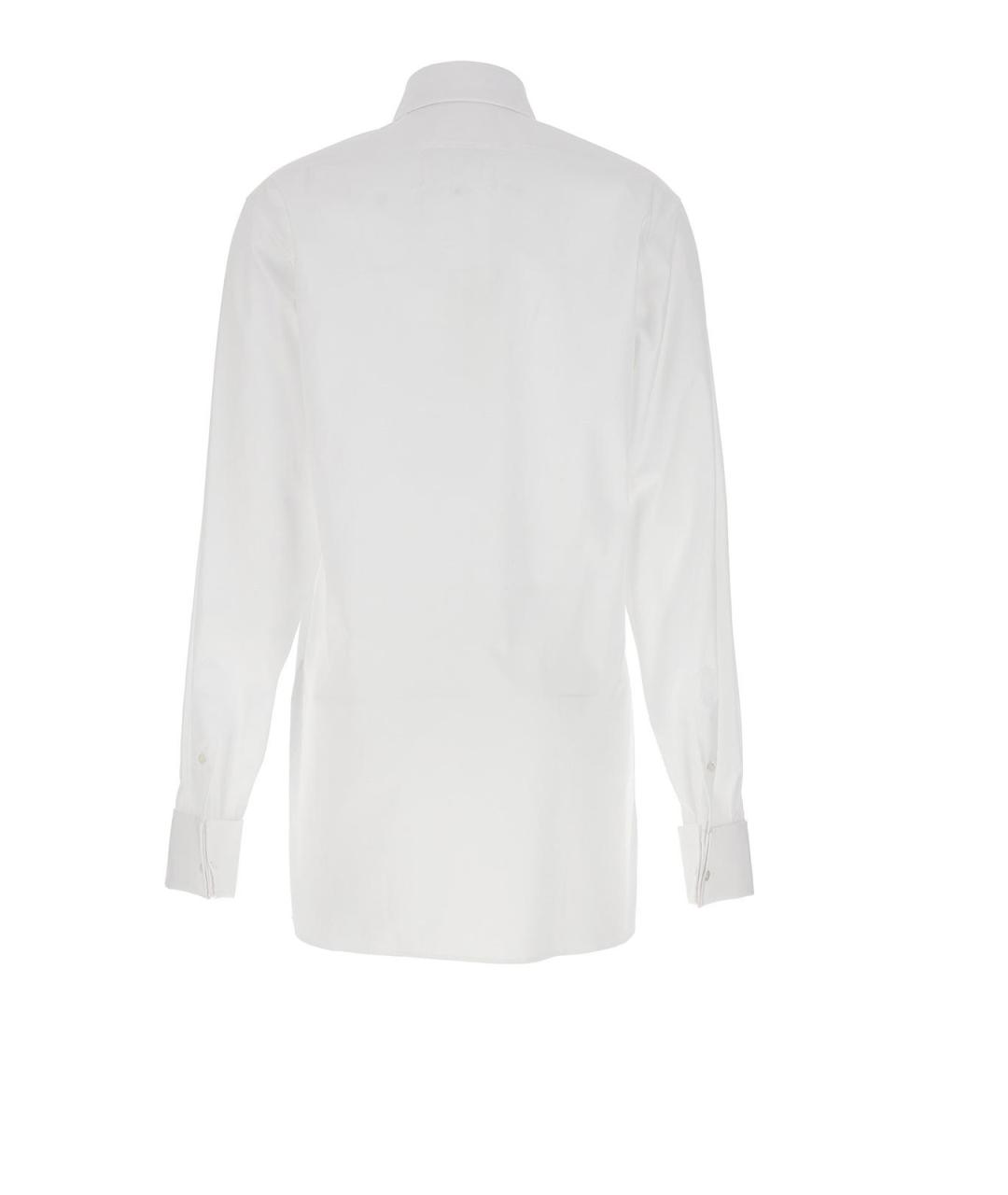 MAISON MARGIELA Белая хлопковая кэжуал рубашка, фото 2