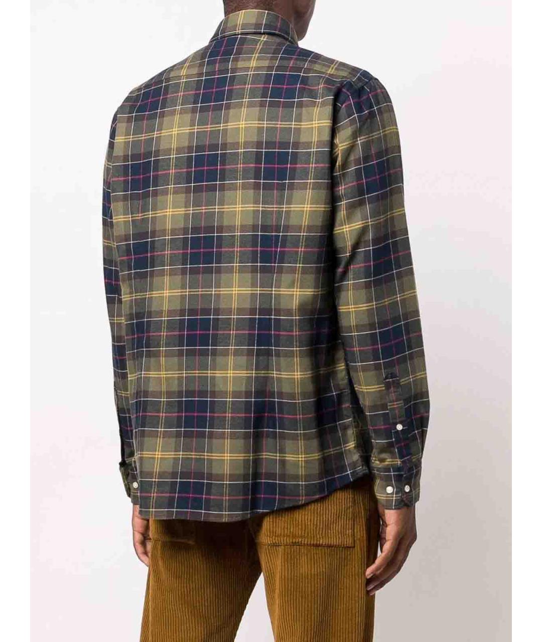 BARBOUR Зеленая хлопковая кэжуал рубашка, фото 2