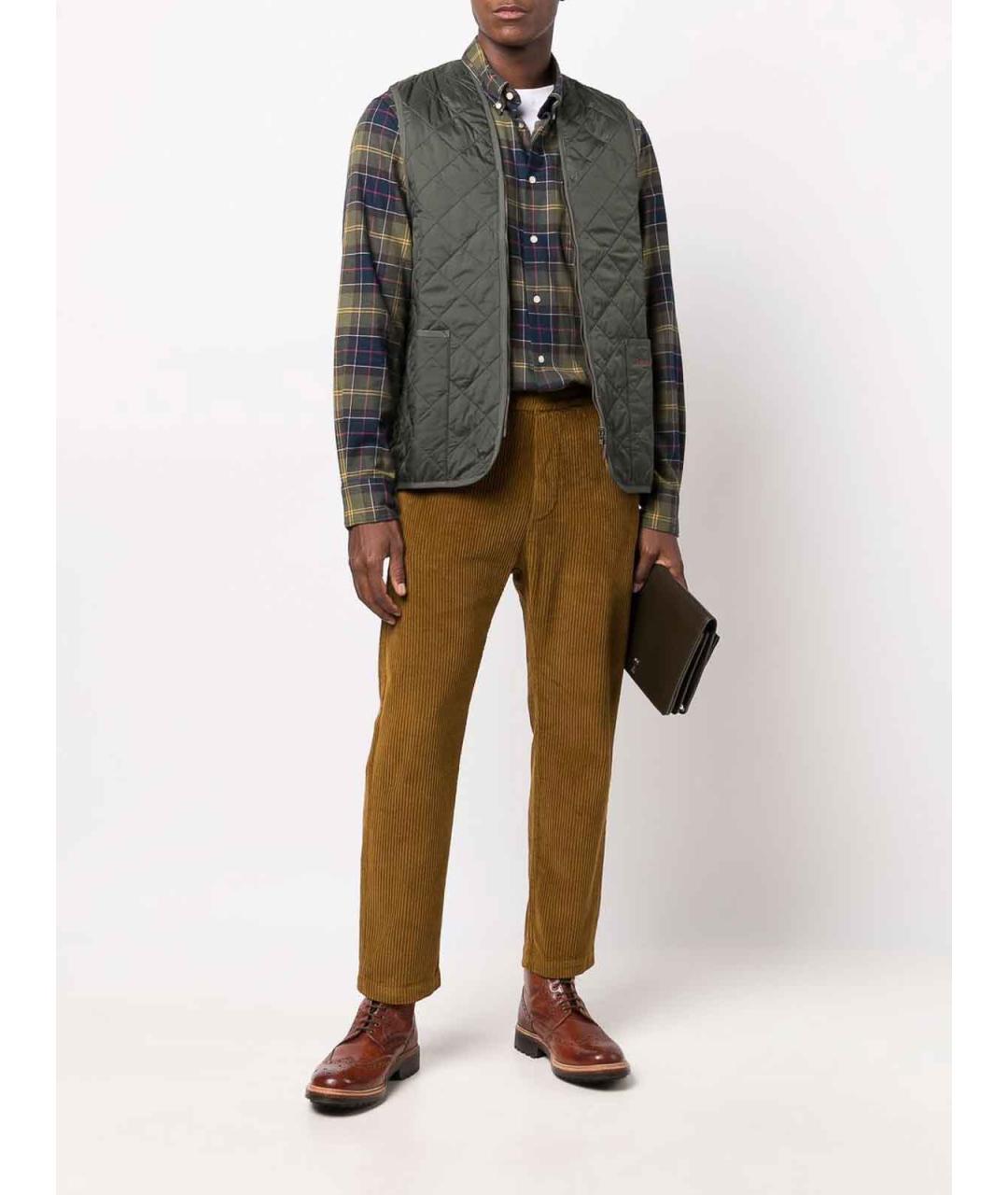 BARBOUR Зеленая хлопковая кэжуал рубашка, фото 5