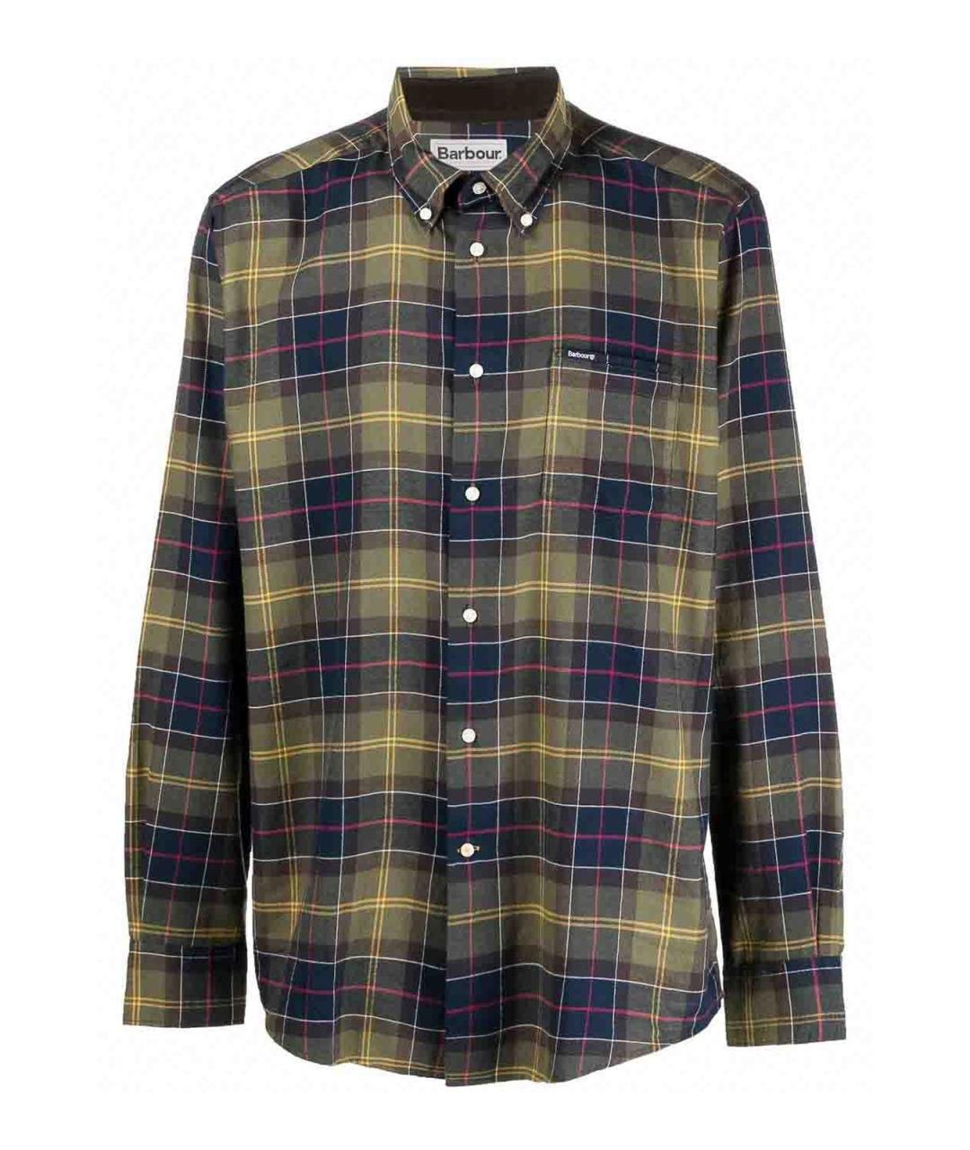 BARBOUR Зеленая хлопковая кэжуал рубашка, фото 1