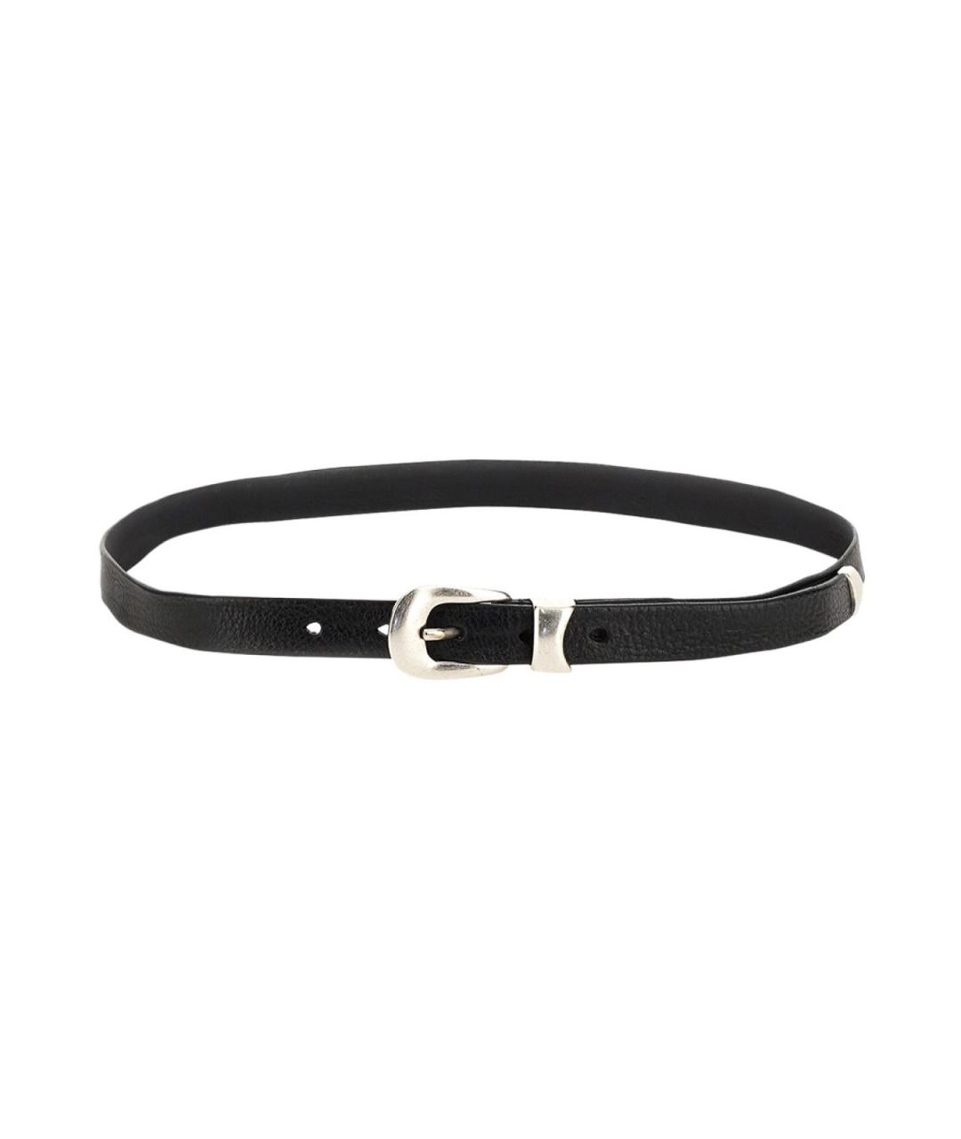 OUR LEGACY Черный кожаный ремень, фото 2