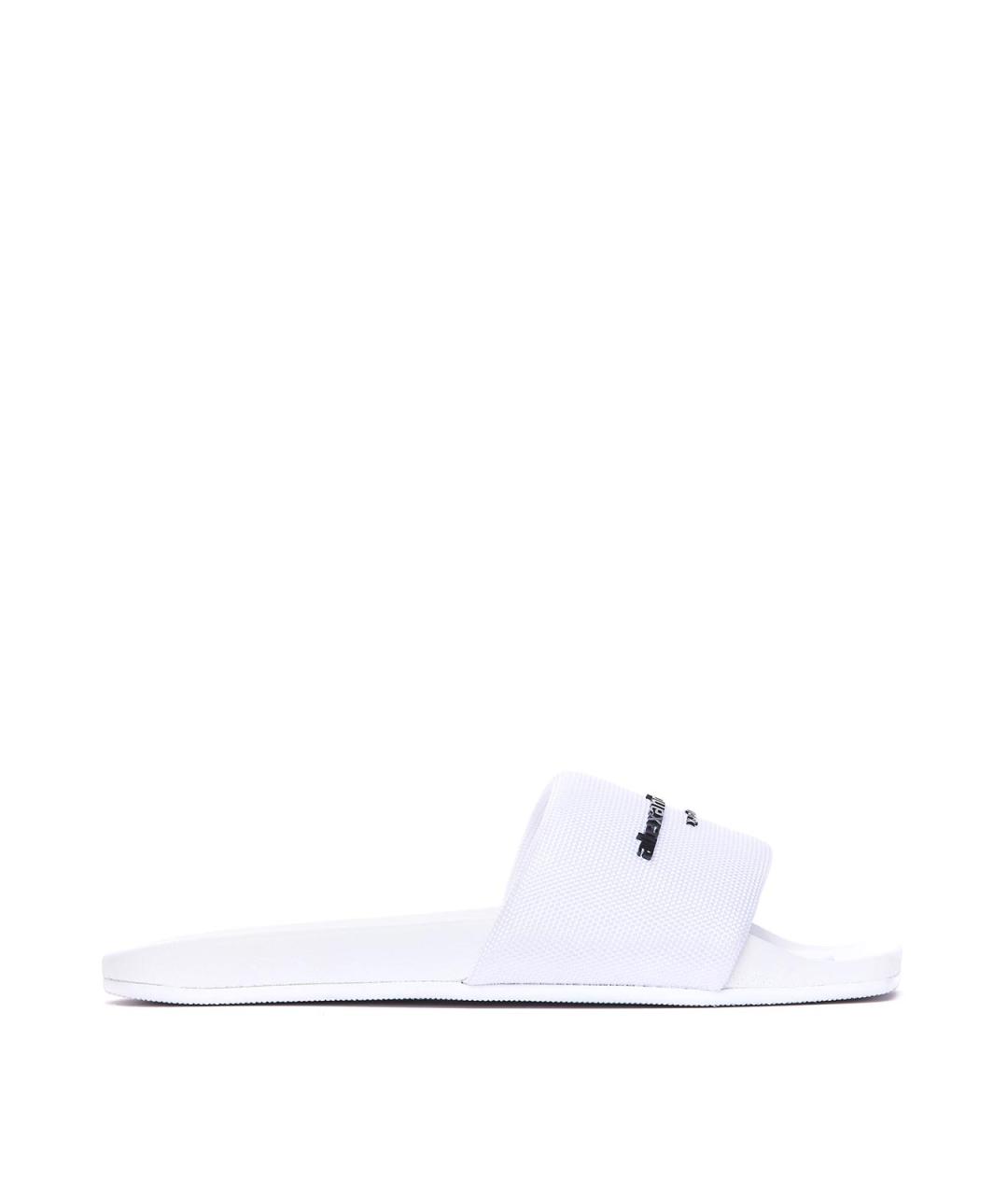 ALEXANDER WANG Белые резиновые шлепанцы, фото 1