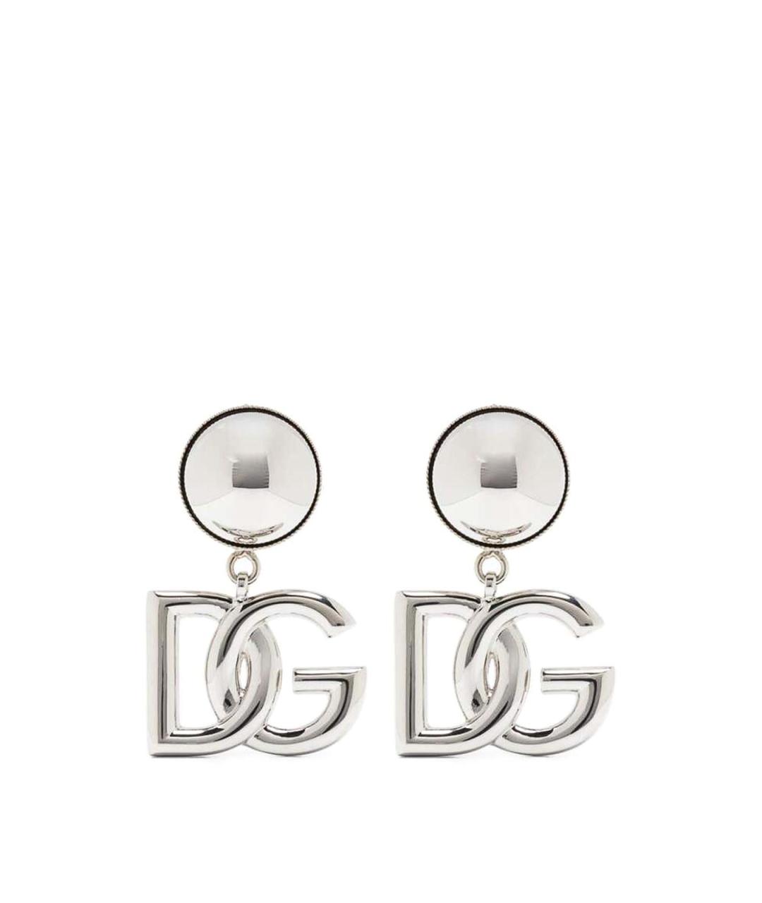 DOLCE&GABBANA Серебряные металлические серьги, фото 1