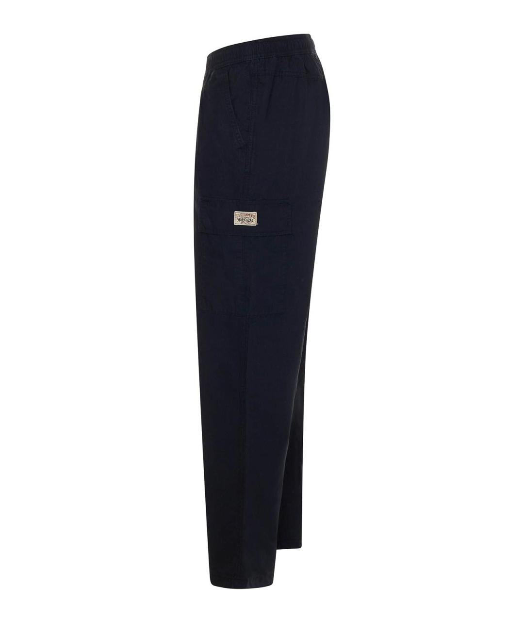 STUSSY Черные хлопковые повседневные брюки, фото 2