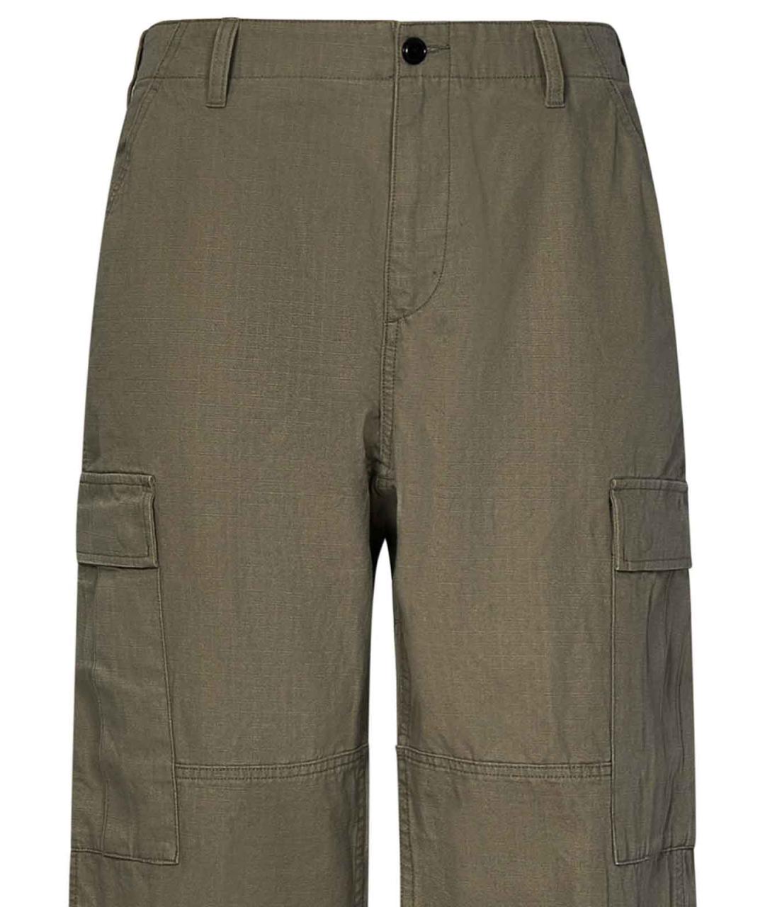 STUSSY Зеленые хлопковые повседневные брюки, фото 4
