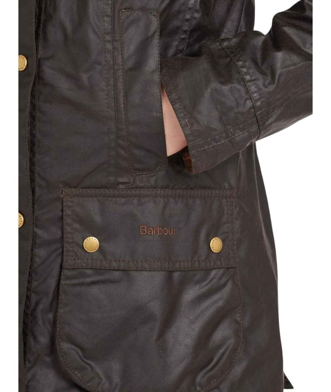 BARBOUR Коричневая хлопковая куртка, фото 2