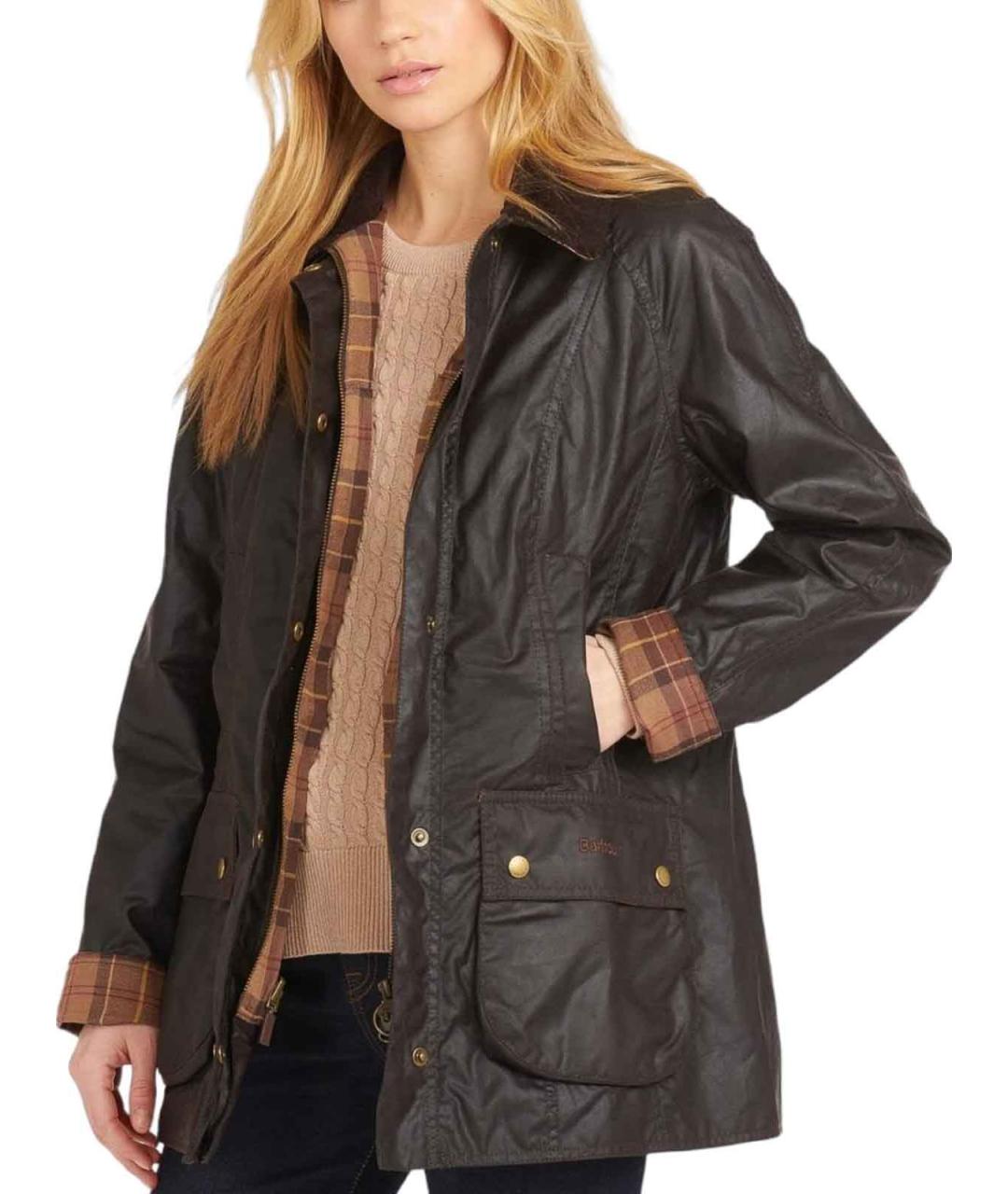 BARBOUR Коричневая хлопковая куртка, фото 4
