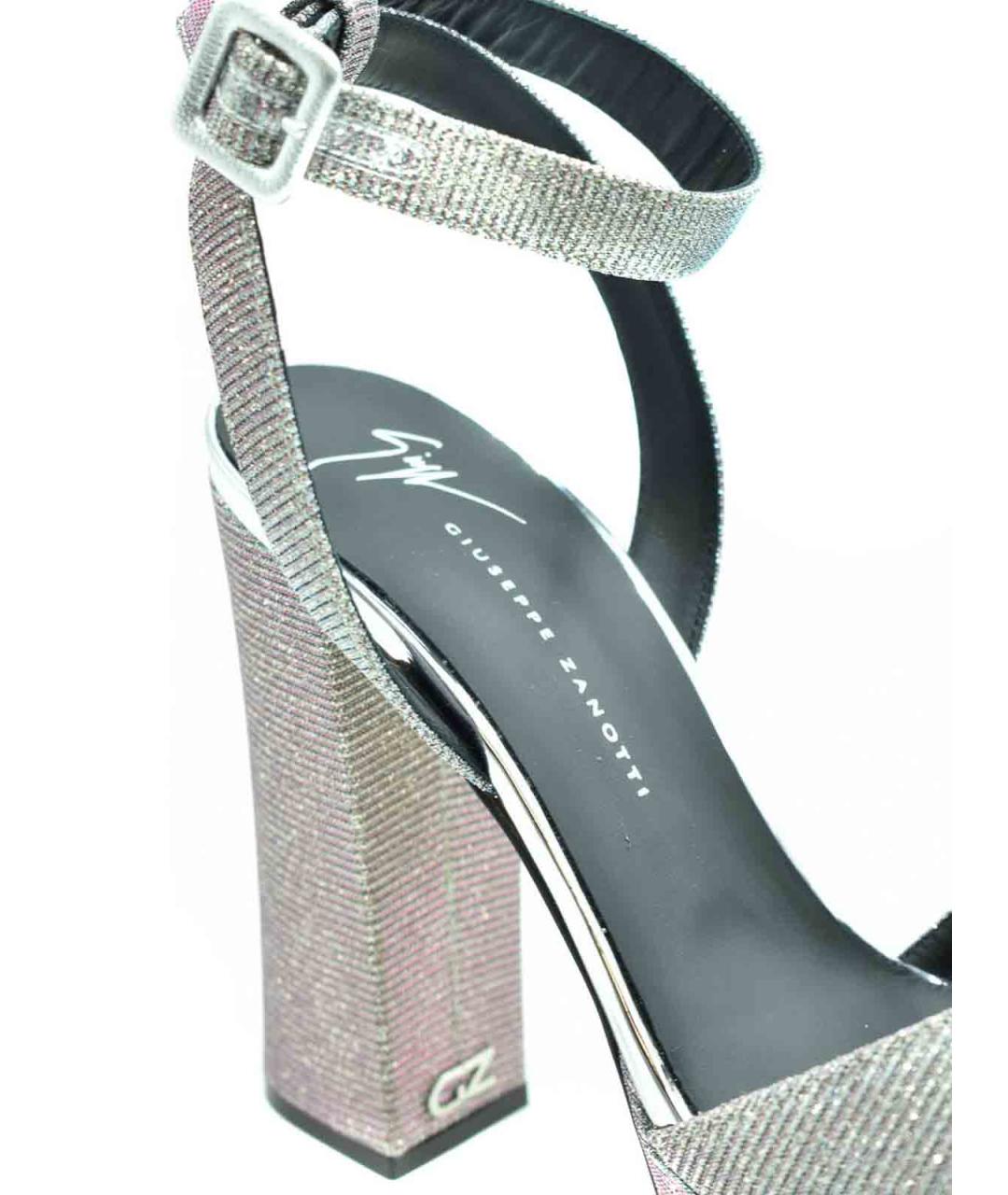 GIUSEPPE ZANOTTI DESIGN Серебряные босоножки, фото 5
