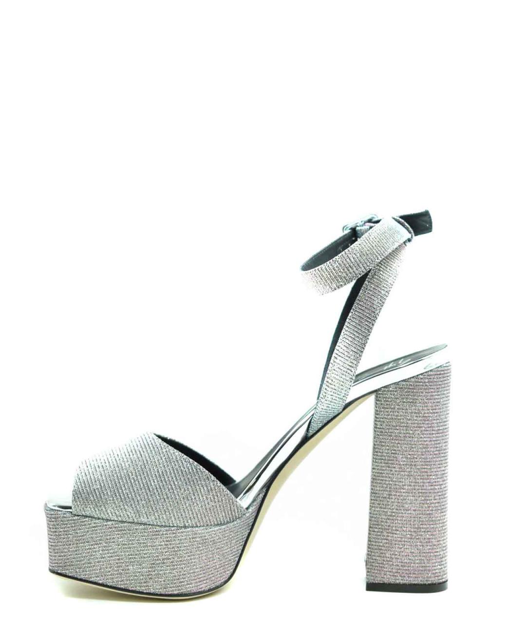 GIUSEPPE ZANOTTI DESIGN Серебряные босоножки, фото 4