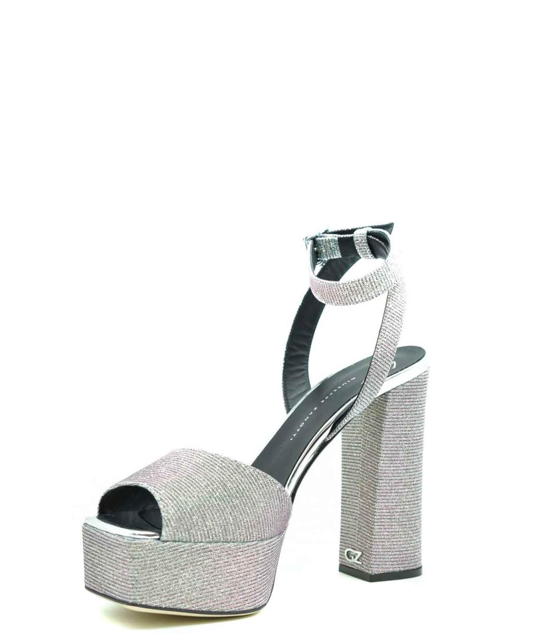 GIUSEPPE ZANOTTI DESIGN Серебряные босоножки, фото 3