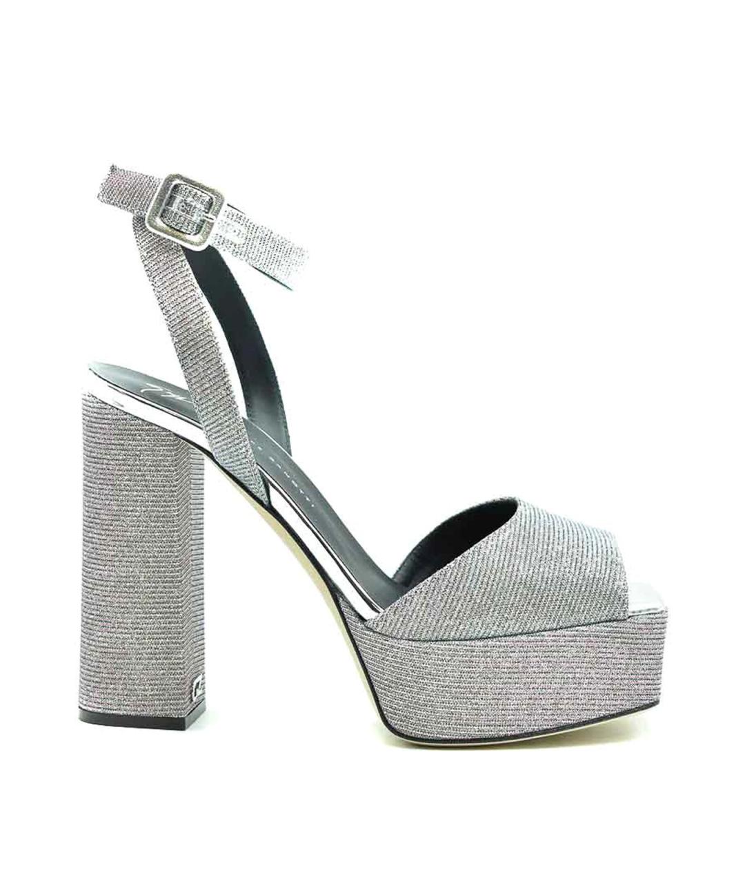 GIUSEPPE ZANOTTI DESIGN Серебряные босоножки, фото 1