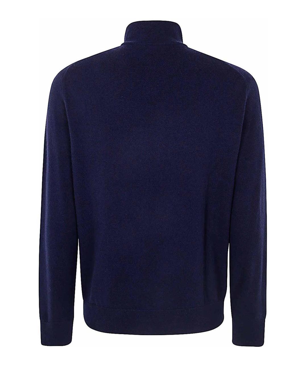 POLO RALPH LAUREN Синий шерстяной кардиган, фото 2